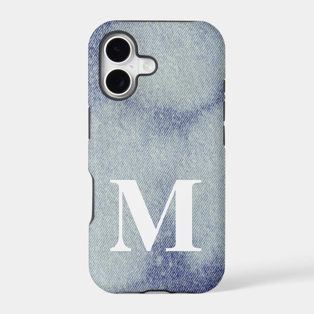 Washed Denim Design #1 @ Emporio Moffa Case-Mate iPhone Case (Back)
