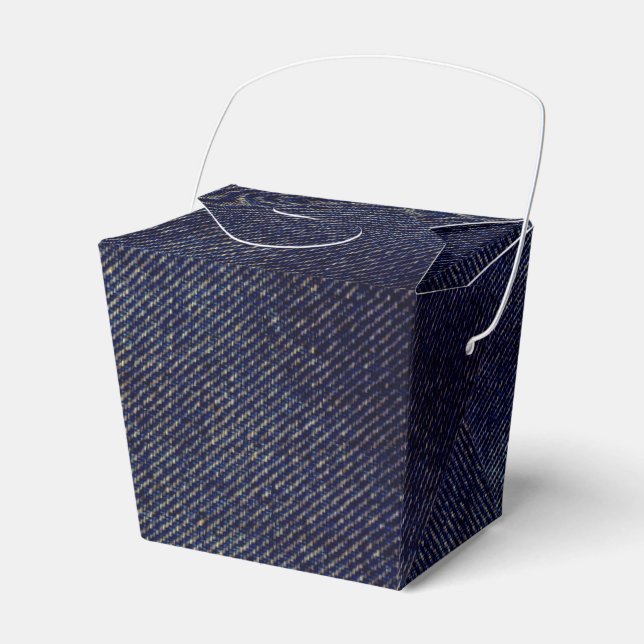 Washed Denim Design #7 @ Emporio Moffa Favor Boxes (Front Side)