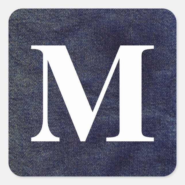 Washed Denim Design #7 @ Emporio Moffa Square Sticker (Front)