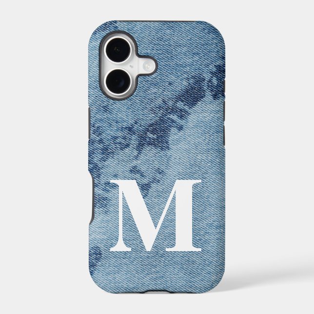 Washed Denim Design #9 @ Emporio Moffa Case-Mate iPhone Case (Back)