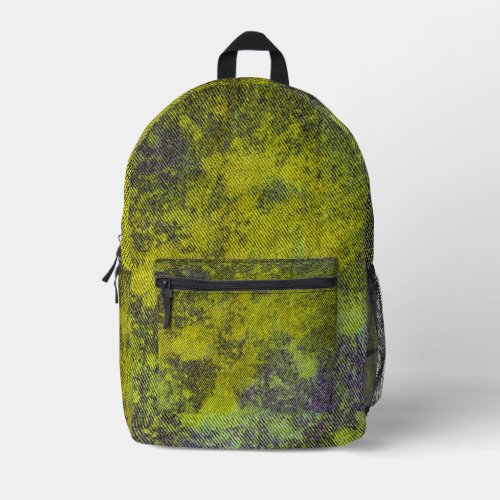 Washed Denim Design No 11  Emporio Moffa Printed Backpack