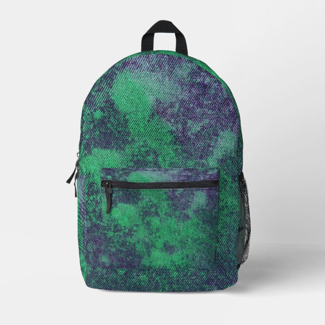 Washed Denim Design No. 2 @ Emporio Moffa Printed Backpack (Front)