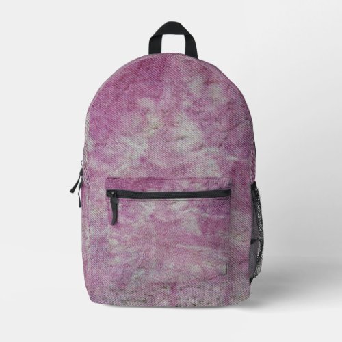 Washed Denim Design No 4  Emporio Moffa Printed Backpack