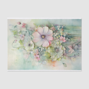 Washed Out Shabby Chic Mixed Media Tissue Paper