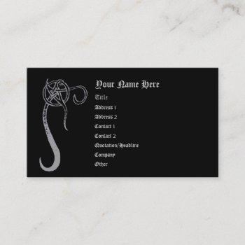 Washed Pentacle Business Card by Lyreck at Zazzle