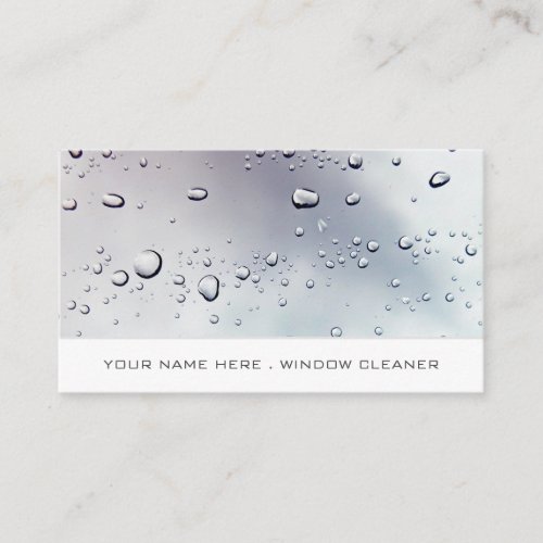 Washed Window Window Cleaner Cleaning Service Business Card