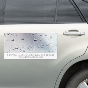 Washed Window, Window Cleaner, Cleaning Service Car Magnet