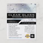 Washed Window, Window Cleaning Advertising Flyer<br><div class="desc">Washed Window,  Window Cleaner,  Cleaning Service Advertising Flyer by The Business Card Store.</div>