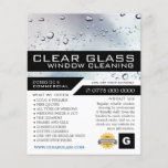 Washed Window, Window Cleaning Advertising Flyer<br><div class="desc">Washed Window,  Window Cleaner,  Cleaning Service Advertising Flyer by The Business Card Store.</div>