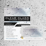 Washed Window, Window Cleaning Advertising Flyer<br><div class="desc">Washed Window,  Window Cleaner,  Cleaning Service Advertising Flyer by The Business Card Store.</div>