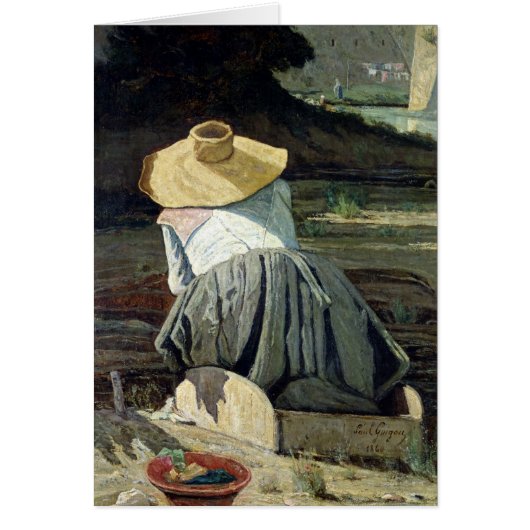 Washerwoman by the River, 1860 (Front)