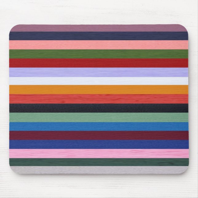 Washi Stripes Mouse Pad (Front)