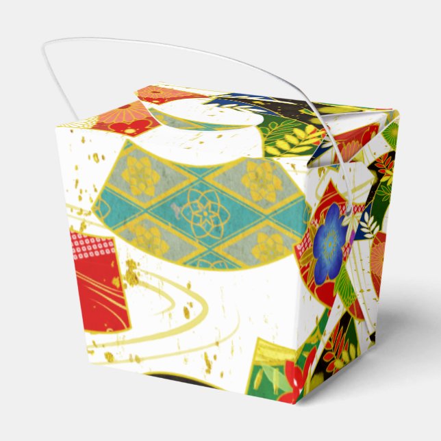 Washi Styled pattern Favor box (Back Side)