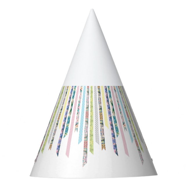 Washi Tape Pastels | DIY & Crafts | Celebrate Party Hat (Front)