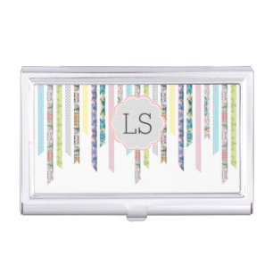 Washi Tape Pastels   DIY & Crafts   Monogram Business Card Holder