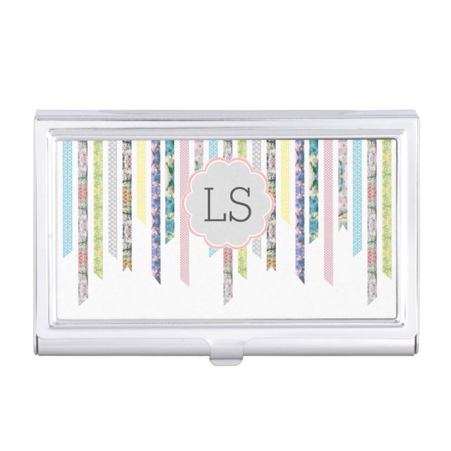 Washi Tape Pastels | DIY & Crafts | Monogram Business Card Holder (Front)