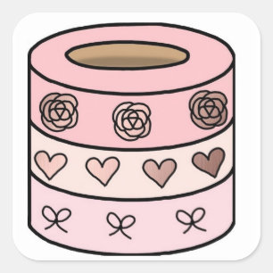 Washi Tape Stack Planner Stickers