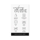 Washing Care Instructions Minimalist Logo Clothing