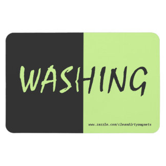 Washing - Dark Gray - w/website address 4x6 Magnet