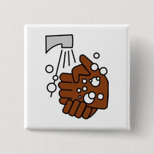 Washing Hands Pinback Button
