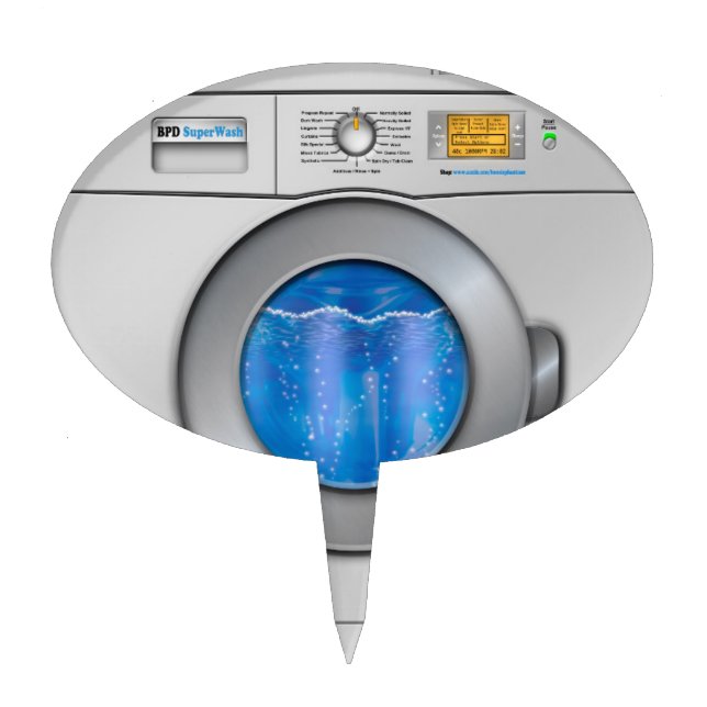 Washing Machine Cake Topper (Front)
