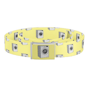 Washing machine cartoon illustration belt