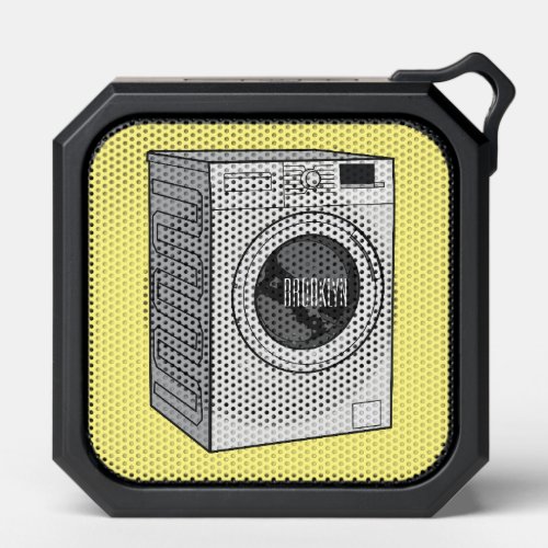 Washing machine cartoon illustration  bluetooth speaker