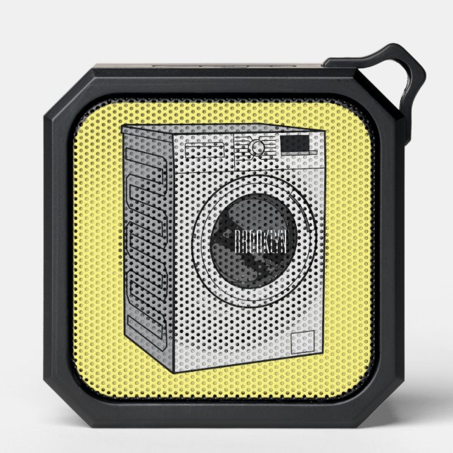 Washing machine cartoon illustration  bluetooth speaker (Front)