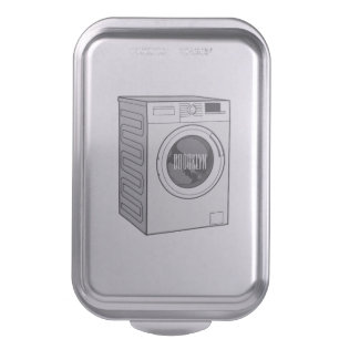 Washing machine cartoon illustration  cake pan