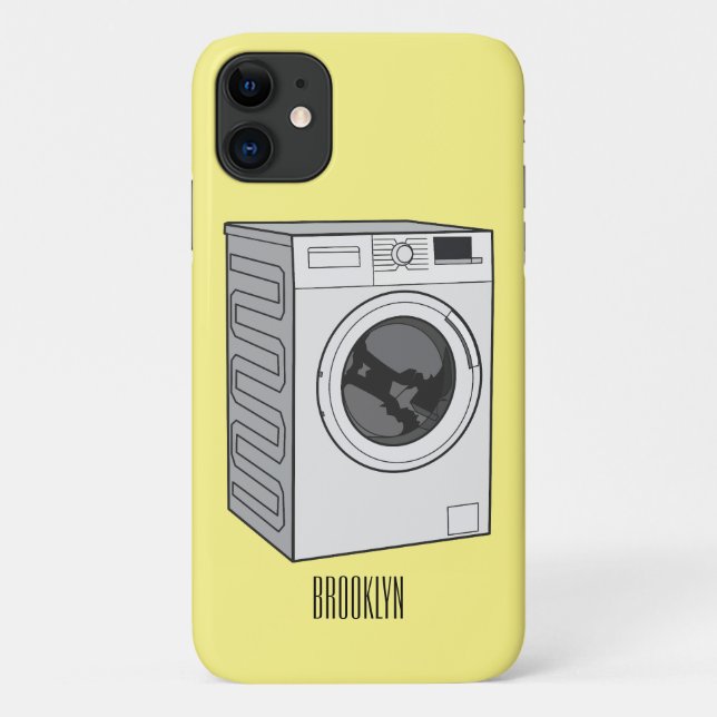 Washing machine cartoon illustration  Case-Mate iPhone case (Back)