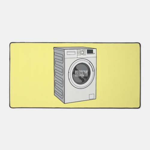 Washing machine cartoon illustration  desk mat