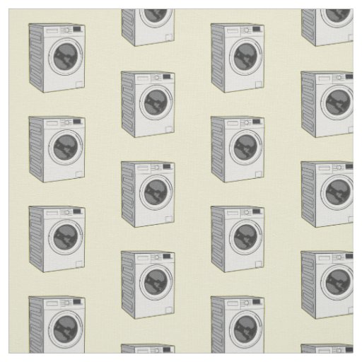 Washing machine cartoon illustration fabric