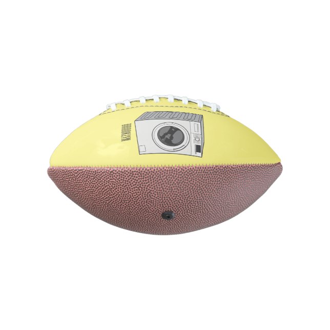 Washing machine cartoon illustration  football (Rotated 270)