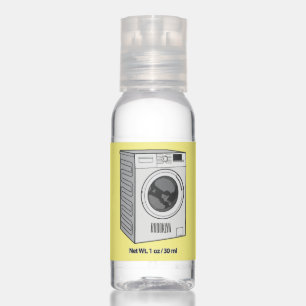 Washing machine cartoon illustration  hand sanitizer