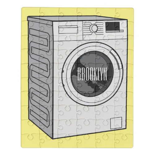 Washing machine cartoon illustration  jigsaw puzzle