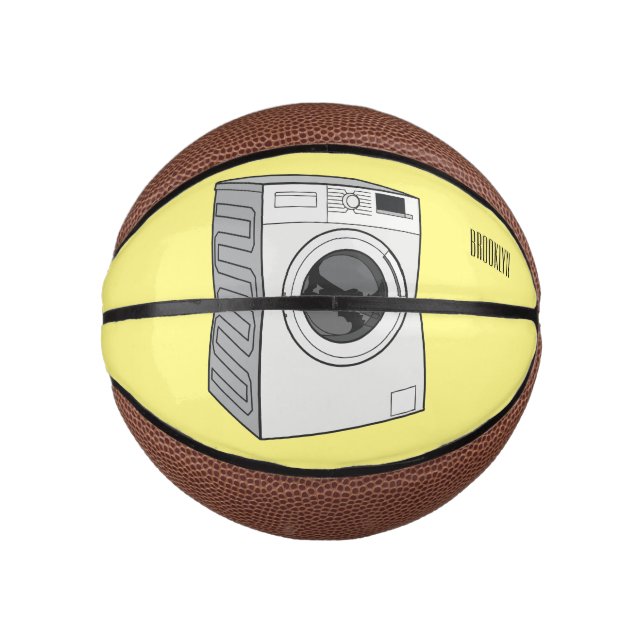 Washing machine cartoon illustration  mini basketball (Front)
