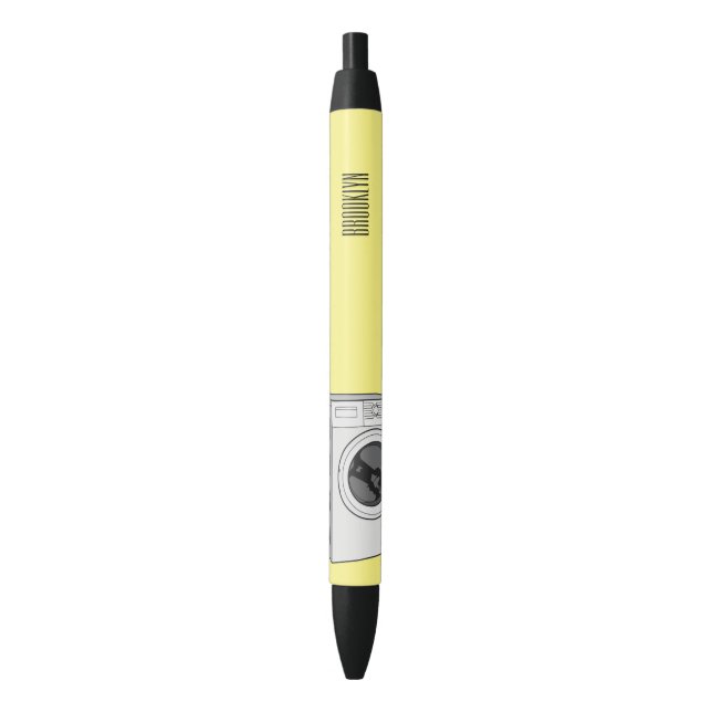 Washing machine cartoon illustration  pen (Front Vertical)