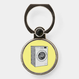 Washing machine cartoon illustration  phone ring stand