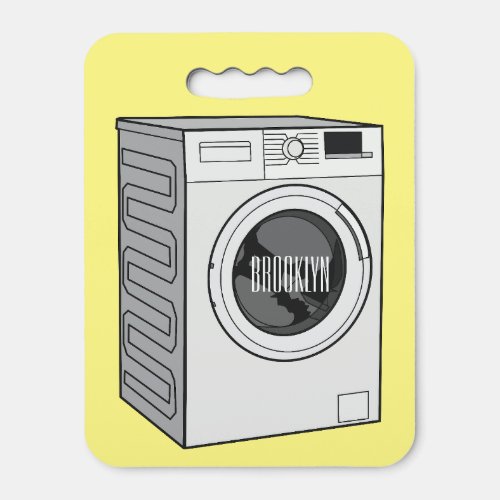 Washing machine cartoon illustration  seat cushion