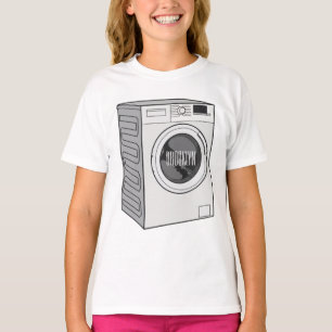 Washing machine cartoon illustration  T-Shirt