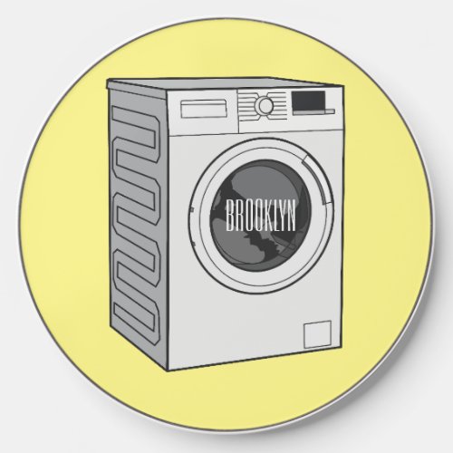 Washing machine cartoon illustration wireless charger 