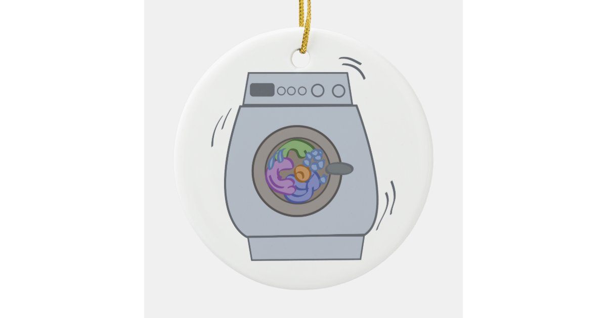 Washing Machine Ceramic Ornament Zazzle