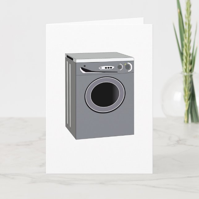 Washing machine Funny Halloween costume couples Card (Front)