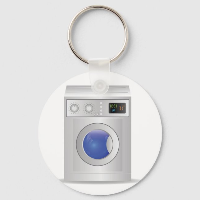 washing machine icon keychain (Front)