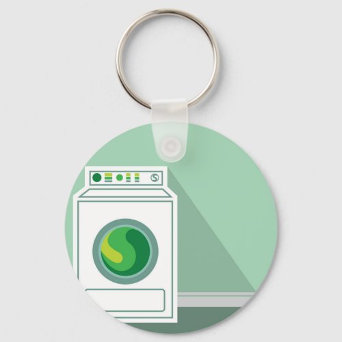 Washing Machine Laundry Room Keychain