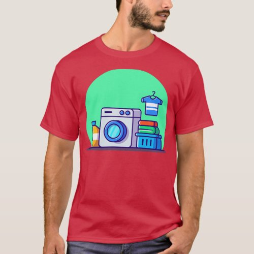 Washing Machine Laundry Set T_Shirt