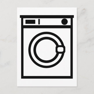 Washing machine postcard