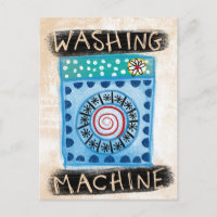 Washing Machine Postcard
