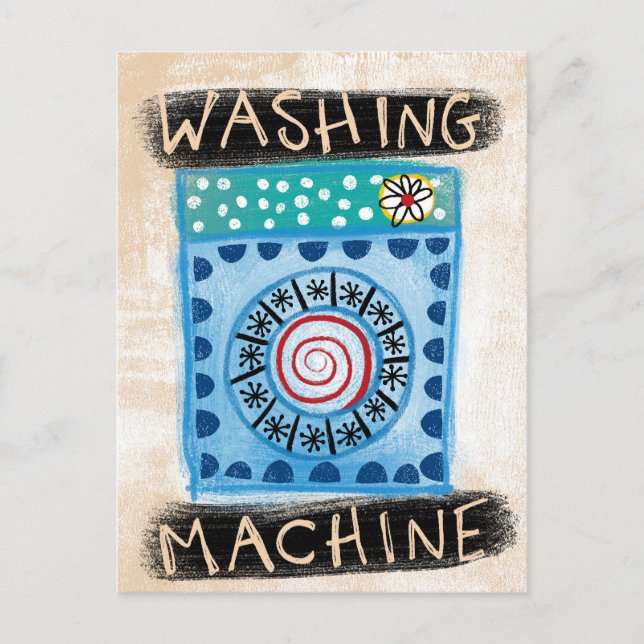 Washing Machine Postcard (Front)