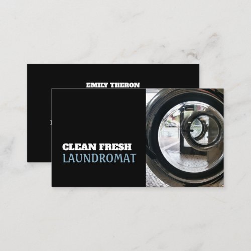 Washing Machines Laundromat Cleaning Service Business Card